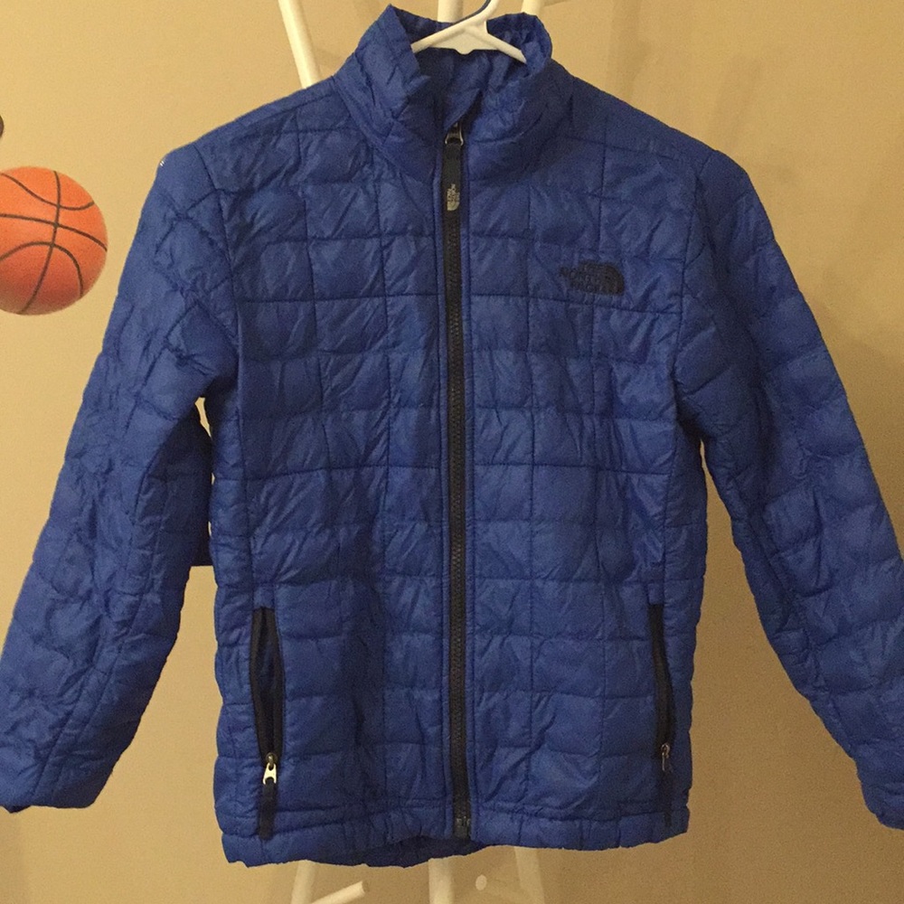 Blue kids north face jacket